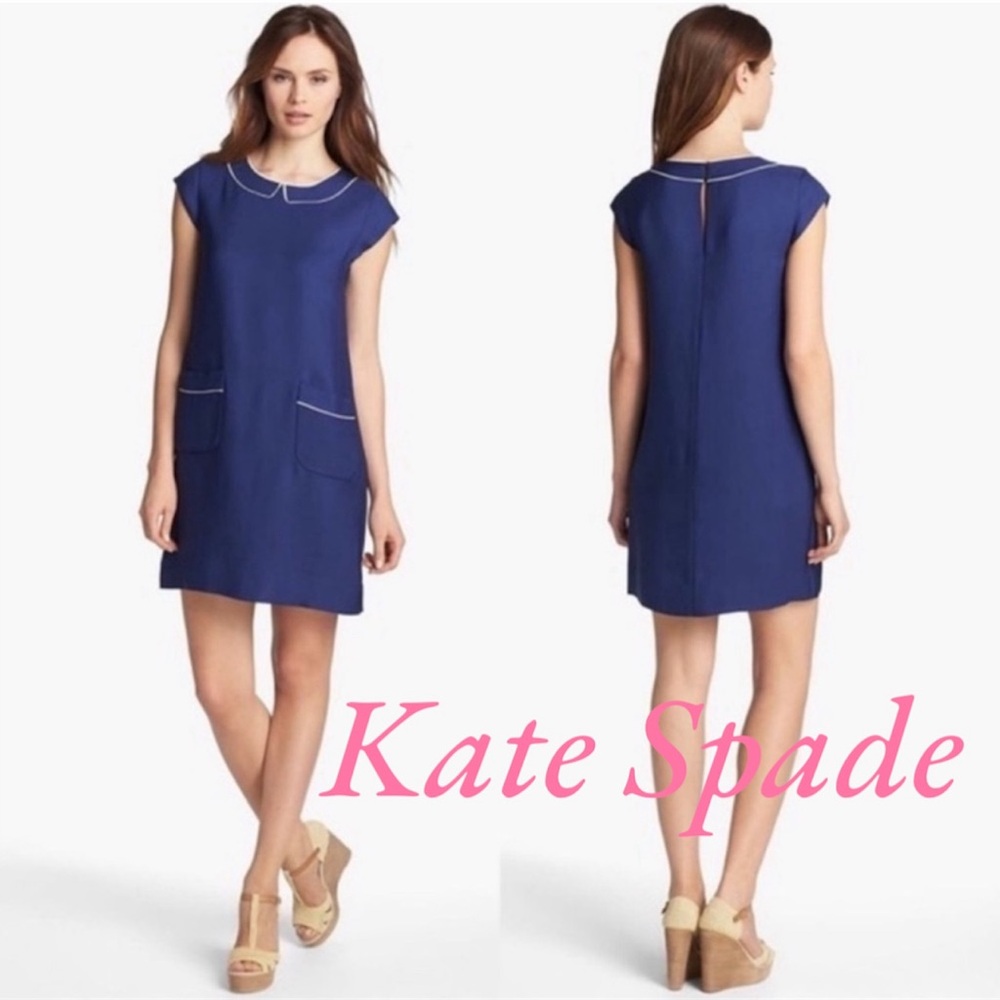 Kate Spade Thelma dress California Calling Peter Pan Collar 0 XS Shift NJMU2488
